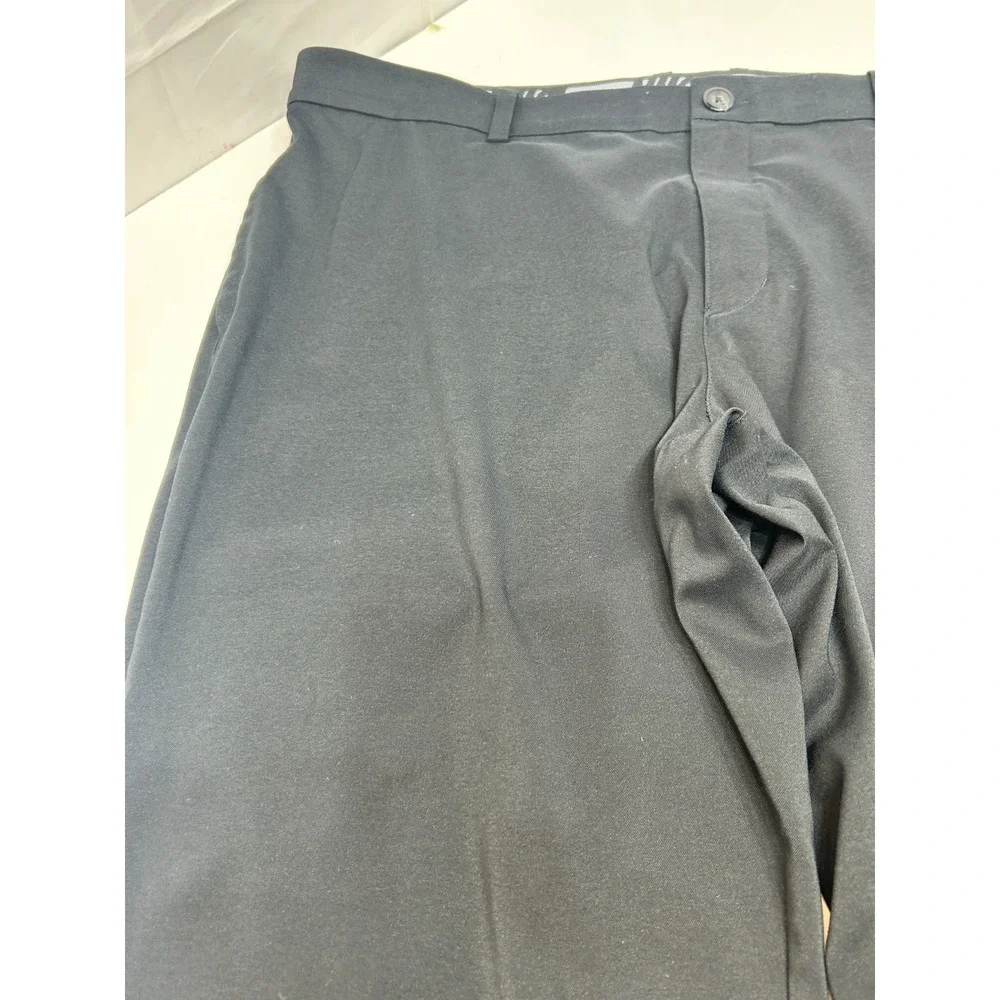 Nike Golf Pants Mens‎ 42x30 M Black Flat Drifit Performance Chino Swoosh 13692